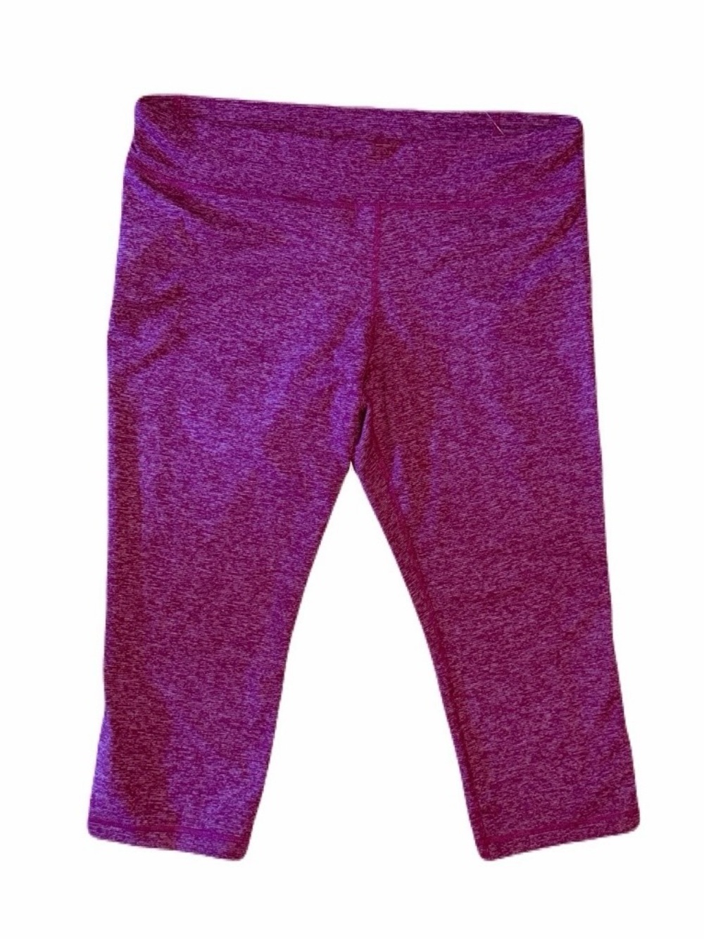 NWT Under Armour Women’s Marled Plum Capri Leggings- Size XL - Picture 2 of 9